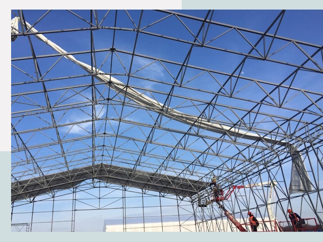 Шатровые ангары от 629 руб. в Черняховске и Калининградской области