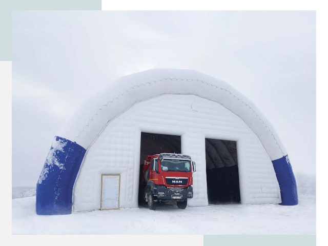 Мобильные ангары в Черняховске