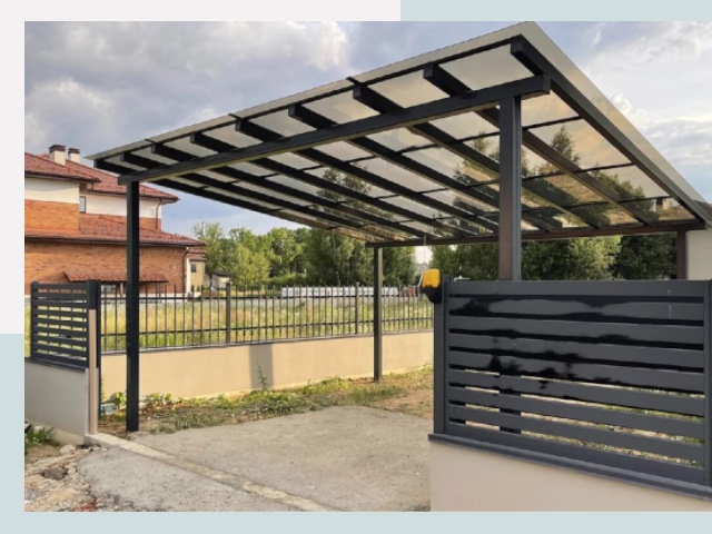 Металлические навесы в Черняховск от 629 руб. за м²