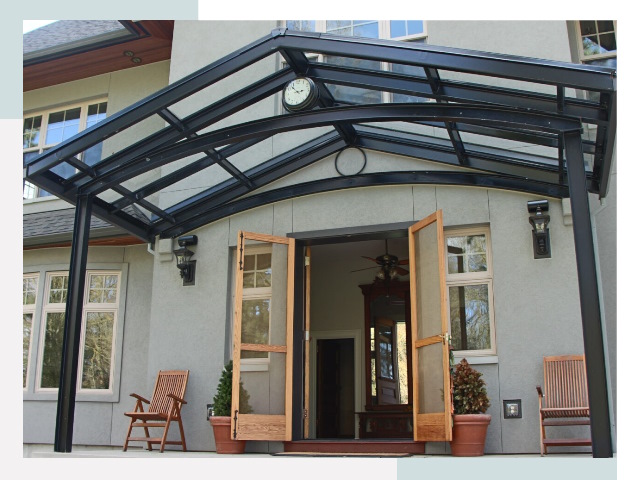 Козырьки металлические в Черняховске