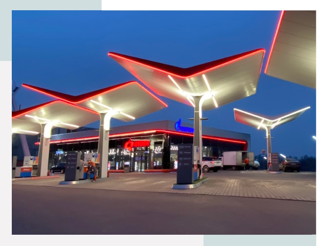 Навесы для АЗС в Черняховске