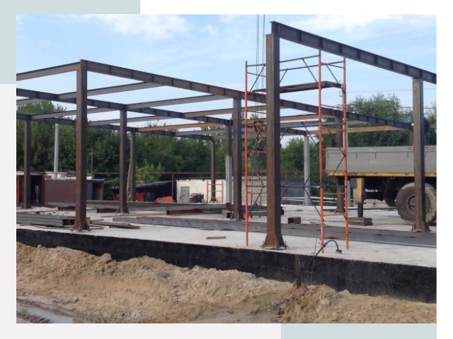 Фундамент для ангаров в Черняховске