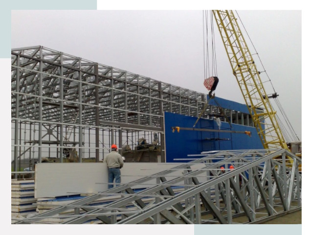 Монтаж ангаров в Черняховске